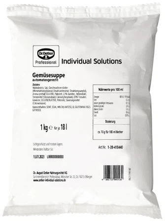 Gemüsesuppe Dr. Oetker