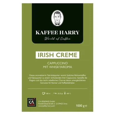 Kaffee Harry - Irish Creme - Cappuccino mit Whiskyaroma