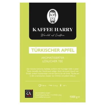 Kaffee Harry - Türkischer Apfel - aromatisierter löslicher Tee