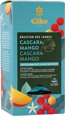 EILLES TEE Tea Diamond Cascara-Mango im Pyramidenbeutel, einzelverpackt